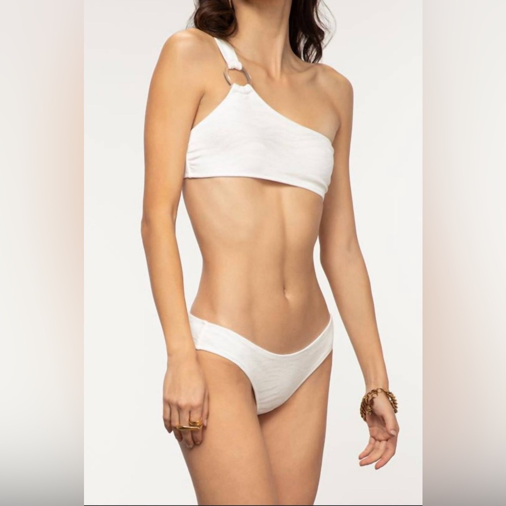 NWT SOLID&STRIPED Desi Zebra Bikini Set